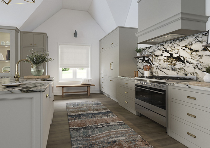 Laura Ashley Swanson, Dove Grey - Roman Blind - Image 6